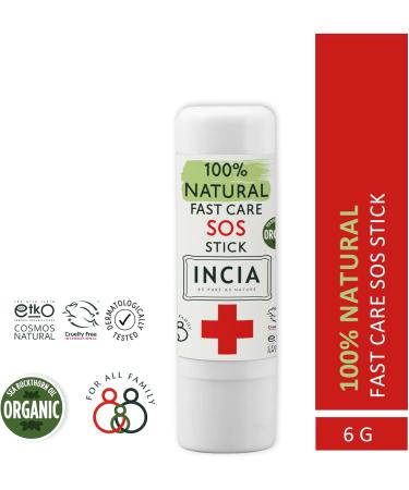 Incia Natural SOS Stick - Organic Soothing Balm for Itch Relief Bug Bite Relief & Moisturizing Dry Skin for Babies & Kids | Instant Relief from Scratches Stings & Irritation - Buy Online on GoSupps.com