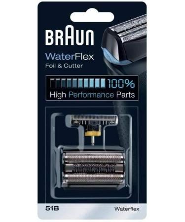 BRAUN WaterFlex 51B Replacement Foil & Cutter - Electric Shaver Accessory in Black | International Shipping Available - Buy Online on GoSupps.com
