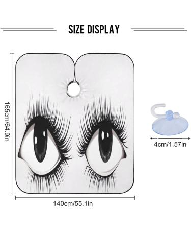 Kigai Cute Eyes Barber Cape - Waterproof Hair Cutting Cape for Men & Women | Professional Hairdressing with Adjustable Snap Closure - Buy Online on GoSupps.com