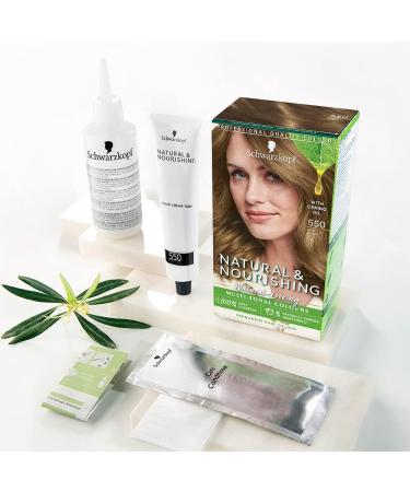 Schwarzkopf Natural & Nourishing 550 Dark Blonde Permanent Blonde Hair Dye Vegan - Buy Online on GoSupps.com