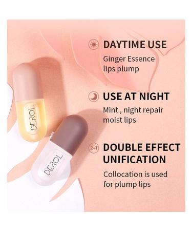 Buy Lip Enhancer Set - Plumper Serum & Gloss for Fuller Hydrated Lips - 2PC Makeup Tool - Buy Online on GoSupps.com