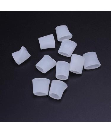 LIXBD Gel Toe Protectors - Silicone Corn Toe Separators for Little Toe Pain Relief - 5 Pairs - Comfortable & Durable - Buy Online on GoSupps.com