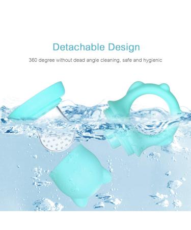 Xiaoxin Baby Food Feeder - Fresh Fruit & Veggie Silicone Nipple Teething Toy for Toddlers - Easy to Clean - Blue - Buy Online on GoSupps.com