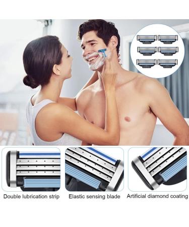 20 Replacement Blades for Men's Wet Razors | High-Quality Refill for 3-Blade Systems | Perfect for Barbers & Beard Care - Buy Online on GoSupps.com