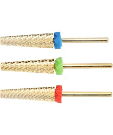 Generic Nail Drill Bits Cylinder Shape Manicure Drill Bits Polishing 3 Pieces with Storage Box for Nail Salon - Buy Online on GoSupps.com