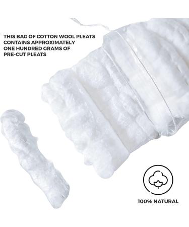 Karrma Ltd. 100% Pure Cotton Super Soft Cotton Wool Pleat suitable for everyday Use Pack of 1 Cotton Wool Pleat 100GM - Buy Online on GoSupps.com