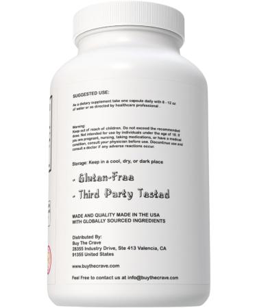 BUY THE CRAVE Freeze-Dried Maitake Mushroom 100:1 Extract Capsules 500 mg 240 Count (240 Servings) Immune Support Antioxidant-Rich Non-GMO Gluten-Free Dietary Supplement - Buy Online on GoSupps.com