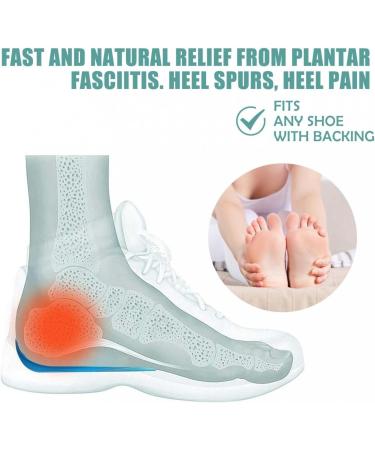 Comfortable Orthopedic Insoles for Pain Reduction | U-Shaped Heel Cushion Inserts for Women & Men | Heel Spur Support | Professional Shoe Inserts in Blue - Buy Online on GoSupps.com