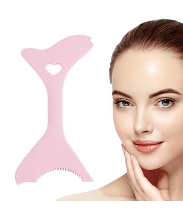 Eyeliner Guide Tool | Multifunctional Lightweight Portable Eyeliner Stencils Mascara Shield for Beginners Eyebrow Stencils for Winged Eyeliner Lashes Lip Liner Ngumms Pink