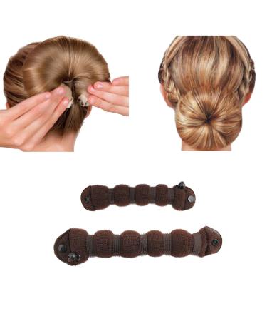 Sponge donut hairstyling donut hair knot donut hair bun maker French twist hair bun styling hair twist wreath fast hair knot maker twist for thin hair simple hairstyle help