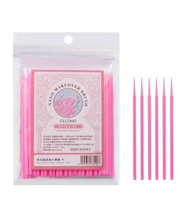 Eyelash Swabs Lash Applicator Brush Eyelash Swabs - Eyelash Applicator Soft Applicator Brush Eye Lashes Mascara Wands Mascara Brush Stick Pink