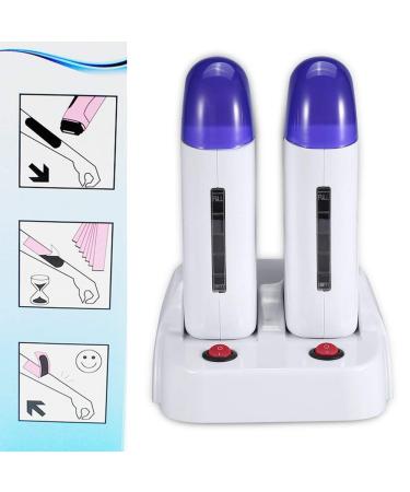 Double Wax Warmer for Men & Women | Dual Station Electric Wax Heater for Armpits Legs & Body - Ideal for Depilation - Buy Online on GoSupps.com