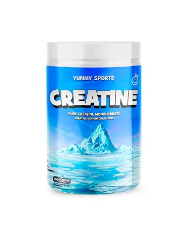 Yummy Sports Pure Creatine Monohydrate - 5g Creatine Powder per Serving - Muscle Gain Endurance Strength Energy Boost Pre Workout Supplement - Creatine Monohydrate 500g