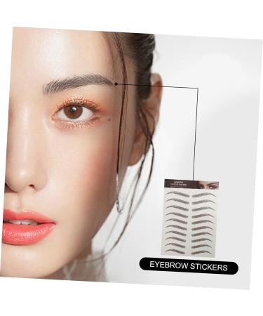 POPETPOP 9 Sheets Waterproof Eyebrow Stickers False Eyebrows for Women Imitation Eyebrow Natural Cosmetic 6d - Buy Online on GoSupps.com