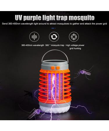 2pcs Mozz Guard Mosquito Zapper Mozz Guard - Solar Powered Mosquito Killer Portable Outdoor Anti Fly Bug Insect Pest Mosquitoes Zapper for Home Garden Camping Courtyard Tent 2pcs-orange - Buy Online on GoSupps.com