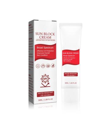 SPF50+ Sunscreen Summer Outdoor UV Protection Cream Refreshing Non-sticky Moisturizing Cream Isolation UV Moisturizer 1pc
