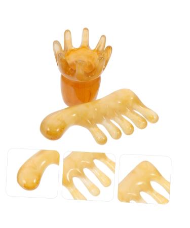 Coolhiya Massage Brush Set - 2-Piece Scalp Relaxation and Gua Sha Tools for Ultimate Hair Care and Stress Relief - Buy Online on GoSupps.com