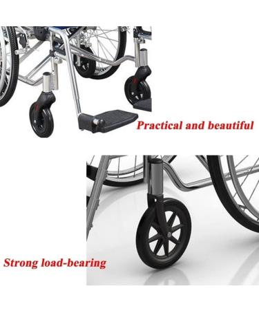 Wheelchair Wheels Wheelchair Front Castor Wheelchair Wheel Replacement Wheelchair Front Wheel 8 inch Wheelchair Accessories 1 pair Non-inflatable Wheels for Manual Wheelchairs - Buy Online on GoSupps.com
