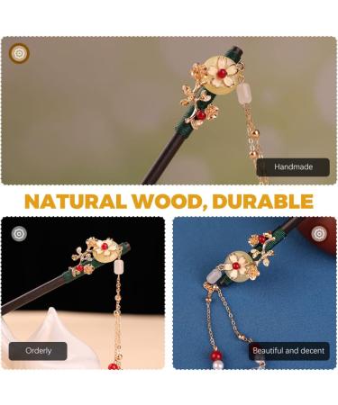 GALPADA Wooden Hairpin Chinese Hair Chopsticks Wooden Hair Stick Bridal Hair Chopstick Hair Claw Clips for Women Hair Clip for Women Hair Accessories Flower Cheongsam Shawl Bride Alloy - Buy Online on GoSupps.com