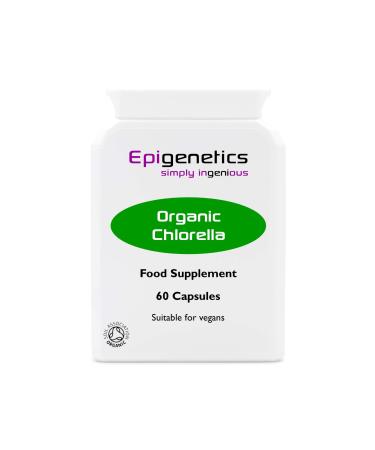 Organic Chlorella 430mg | Natural Chlorella Vulgaris Herb Supplement | 60 Vegan Friendly Capsules UK Made | 1 Capsule Daily (2 Month Supply)