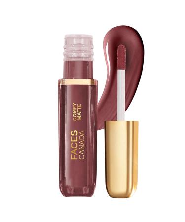 Comfy Matte Liquid Lipstick - Note To Self | 10 HR Long Lasting | Non-Drying Intense Lip Color | Infused with Almond Oil & Vitamin E | 0.10 Fl Oz/3ml