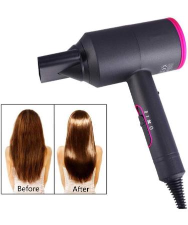 2000W Pro Hair Dryer with 2 Nozzle Ionic Powerful Professional Salon Blow Dryer AC Motor Fast Drying Hairdryer with 2 Heat Speed Cool Air for Hairstylist Dresser Home Men and Women Gray+red small gift Gray+blue - Buy Online on GoSupps.com