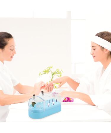 Beavorty Box grinding head nail drill organizers and storage drills nail drill bit holder manicure nail drill bits display rack cleaning brush bracket container nail plastic Grinding head Blue - Buy Online on GoSupps.com