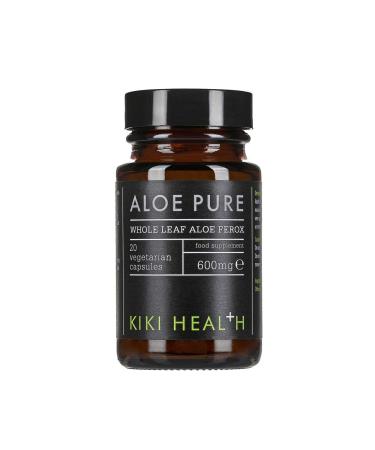 KIKI HEALTH Aloe Pure Capsules- | 20 Vegan Capsules | 10 Months Supply | Colon Cleanse Digestion Support Natural Soother