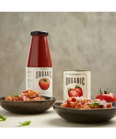 Buy Organic Peeled Tomatoes - Eat Wholesome 400g (Pack of 12) | International Shipping Available - Buy Online on GoSupps.com