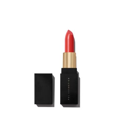 PDL Cosmetics by Patricia De Le n | High Powered Lipstick (Tropicana) | Intensely Colored Orange-Red Matte Finish Lipsticks | Long Lasting Hydrating Formula Creamy Texture for Weightless Coverage | Cruelty-Free | .14 oz