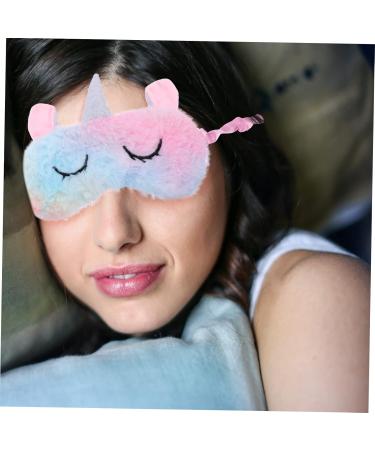 Buy Beavorty 1pc Colorful Unicorn Plush Eye Mask - Perfect Sleeping Blindfold & Eye Patch for Nap & Relaxation - Buy Online on GoSupps.com