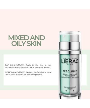 Lierac Sebologie Persistent Resurfacing Double Concentrate Serum 2 Salicylic Acid Serum for Face Zinc Gluconate Pore Refining & Skin Smoothing - 30ml Acid Serum 1.01 Fl Oz (Pack of 1) - Buy Online on GoSupps.com