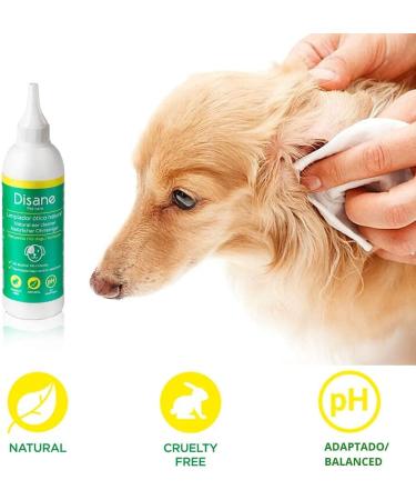 DISANE Natural Dog Ear Cleaner | Prevent ear infections by removing dirt earwax and secretion build-up | To maintain dog's hearing health - Buy Online on GoSupps.com
