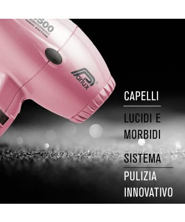 Parlux Supercompact 3500 Professional Ionic and Ceramic Hair Dryer Pink - Buy Online on GoSupps.com