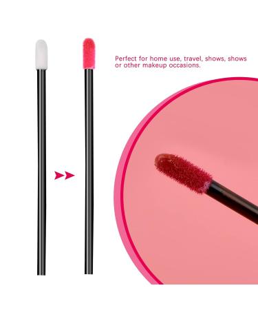 Vesaneae 200 Disposable Lip Brushes - One-Way Microfiber Applicators for Lipstick & Lip Gloss | Essential Makeup Tools & Beauty Sets - Buy Online on GoSupps.com