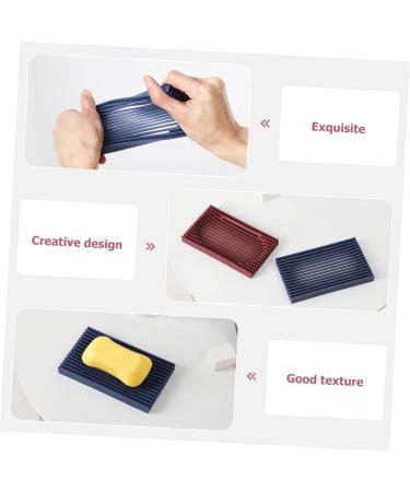 Ciieeo 4 Pcs Soap Box No Punch Soap Holder Coaster Rack Draining Soap Case Soap Rack Kitchen Appliances for Y Shaped Metal Rod Non-slip Soap Dish Travel Shopping Cart Christmas - Buy Online on GoSupps.com