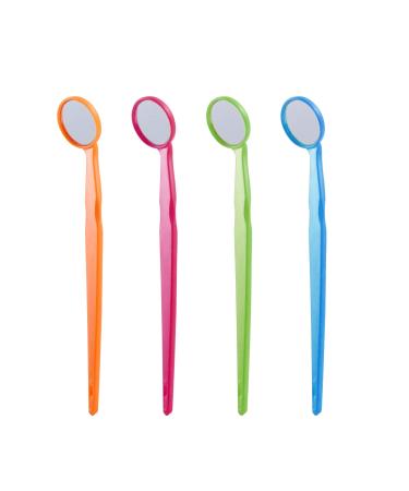 Disposable Mouth Mirror with Anti-Fog Lenses - 4 Pack in 4 Colors | Ideal for Dentists & At-Home Use - Buy Online on GoSupps.com