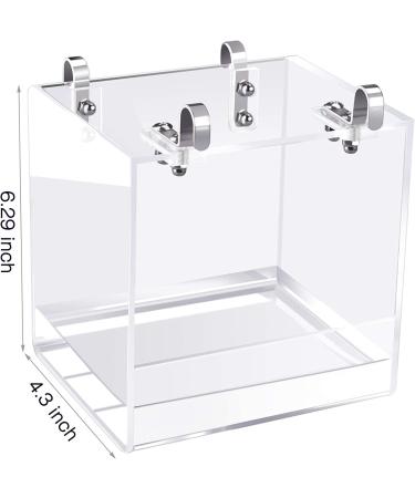 Saderoy Bird Bath Cage - Leak-proof Bathtub with Hanging Hooks for Small Birds | Ideal for Parrots, Lovebirds, and Canaries | Portable Shower Accessory - Buy Online on GoSupps.com