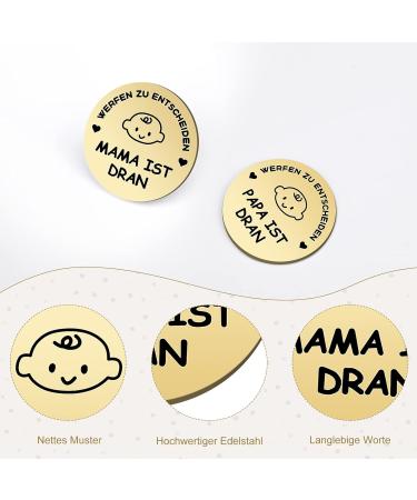 Tanker Street Gifts | Unique Decision Coin for New Parents | Baptism Gifts for Boys & Girls | Perfect for Expectant Parents (Gold) - Buy Online on GoSupps.com
