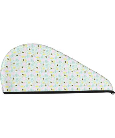 Tropical Flowers Jungle Leaves Microfiber Hair Towel - Super Absorbent Wrap for Long Curly & Thick Hair | Quick Dry Coral Velvet for Women - Buy Online on GoSupps.com