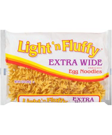 Light 'n Fluffy Extra Wide Egg Noodles, 12 oz Bag