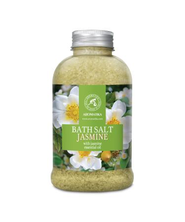 Bath Sea Salt Jasmine 21.16 Oz - Bath Salts with Jasmine Essential Oil for Bath Soak - Relaxing Bath - Body Care - Muscle Relaxation - Good Sleep - Aromatherapy Bath Salts - Flower Bath Salt