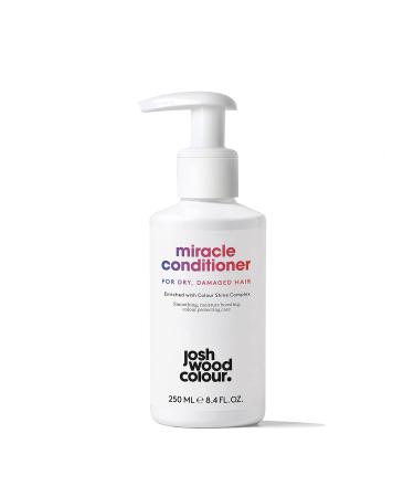 Josh Wood Colour Miracle Conditioner (For Dry Damaged Hair) - Colour Shine Complex with unique ingredients hydrates strengthens and protects natural and colour-treated hair - Sulphate Free - 250ml Miracle Conditioner For Dry Damaged Hair