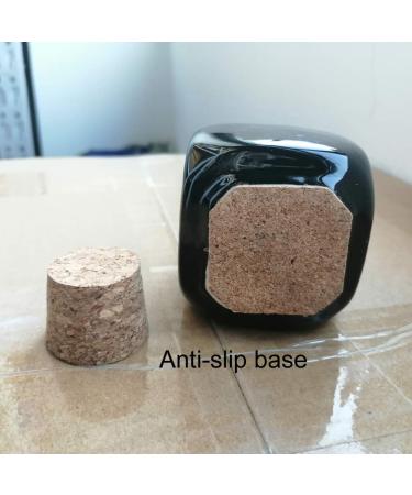 Porcelain Dappen Dish with Wooden Cap - Nail Art Acrylic Powder Tool in Cube Style (Black) - Buy Online on GoSupps.com