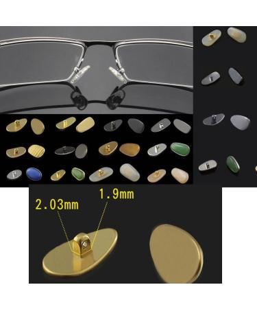 Elegam Gold Metal Nose Bridge Pads - Screw-In Glasses Nose Pads for Repair | Comfort & Style - Buy Online on GoSupps.com