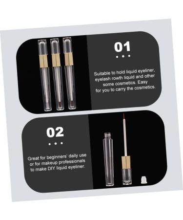 Healvian 6pcs Bottle Female Eyeliner Tubes Mascara Clear Refillable Mascara Tube - Buy Online on GoSupps.com