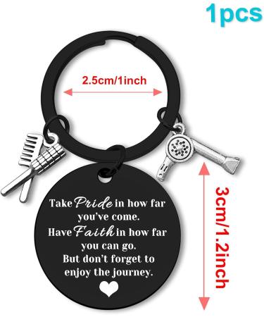 Hairdresser Keychain - Inspirational Gift for Stylists Graduates & Cosmetologists | Perfect Encouragement & Coworker Farewell Jewelry - Buy Online on GoSupps.com