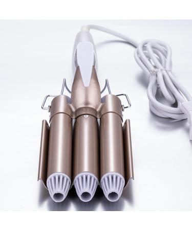 Shop 3-Barrel 22mm Hair Curling Iron - Adjustable Temp Hair Waver & Crimper for Perfect Curls | International Shipping Available - Buy Online on GoSupps.com