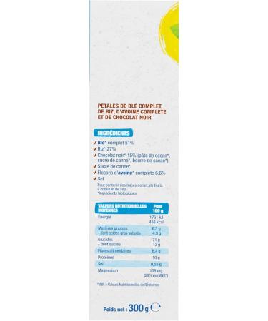  BJORG BJORG - Organic Dark Chocolate Crunchy Petals - Whole Grain - High in Fiber - 300g - Buy Online on GoSupps.com