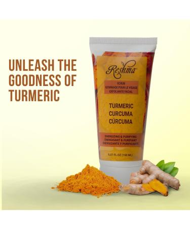 Reshma Beauty Turmeric Scrub Dual Action Cleanser Face & Body Scrub Gentle for All Skin Types and Dull Skin Hydrating and Exfoliating Enhances Natural Glow Cruelty-Free 5.07 oz Pack of 1 - Buy Online on GoSupps.com